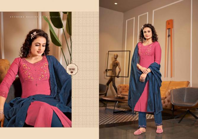Kalaroop Zara 13698-13701 Wholesale Readymade Salwar Suits Catalog